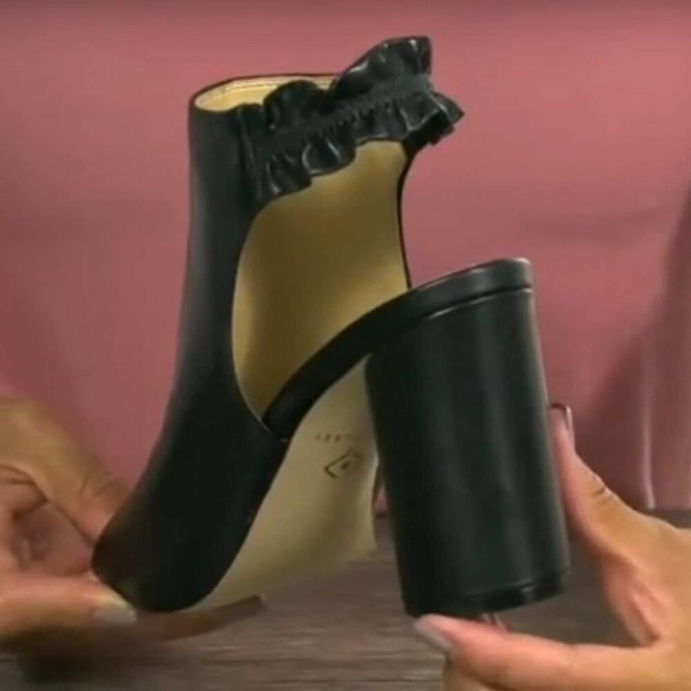 KATY PERRY Jocelyn Black Napa Leather Shoetie Bootie Women's size 10 NEW In Box - Picture 7 of 11